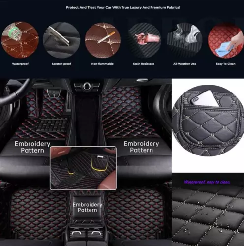 For Hummer H2 H3 H3T All Models Car Floor Mats Custom Waterproof Carpets Liner - Picture 18 of 37