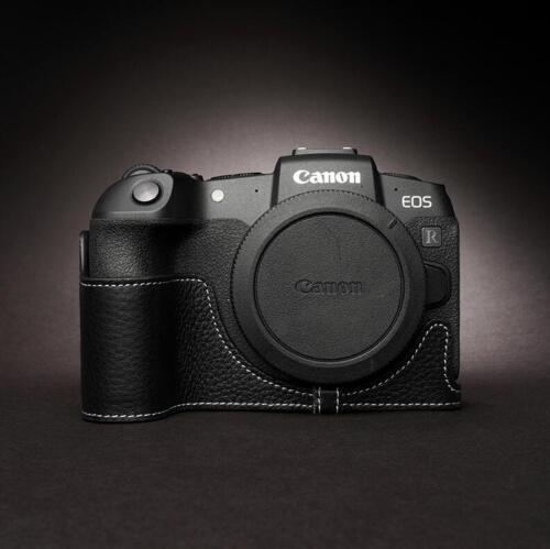 Funda protectora hecha a mano de cuero genuino con media cámara para Canon EOS RP - Imagen 2 de 12