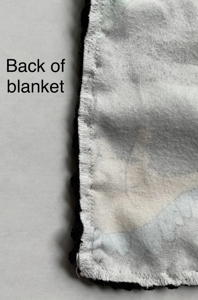 Colorida manta bebé dinosaurios recién nacido borde trenzado - franela - opción de nombre Foto 3 de 3