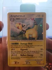 POKEMON AMPHAROS LV.57 1/127 PLATINUM BASE SET RARE HOLO Damaged