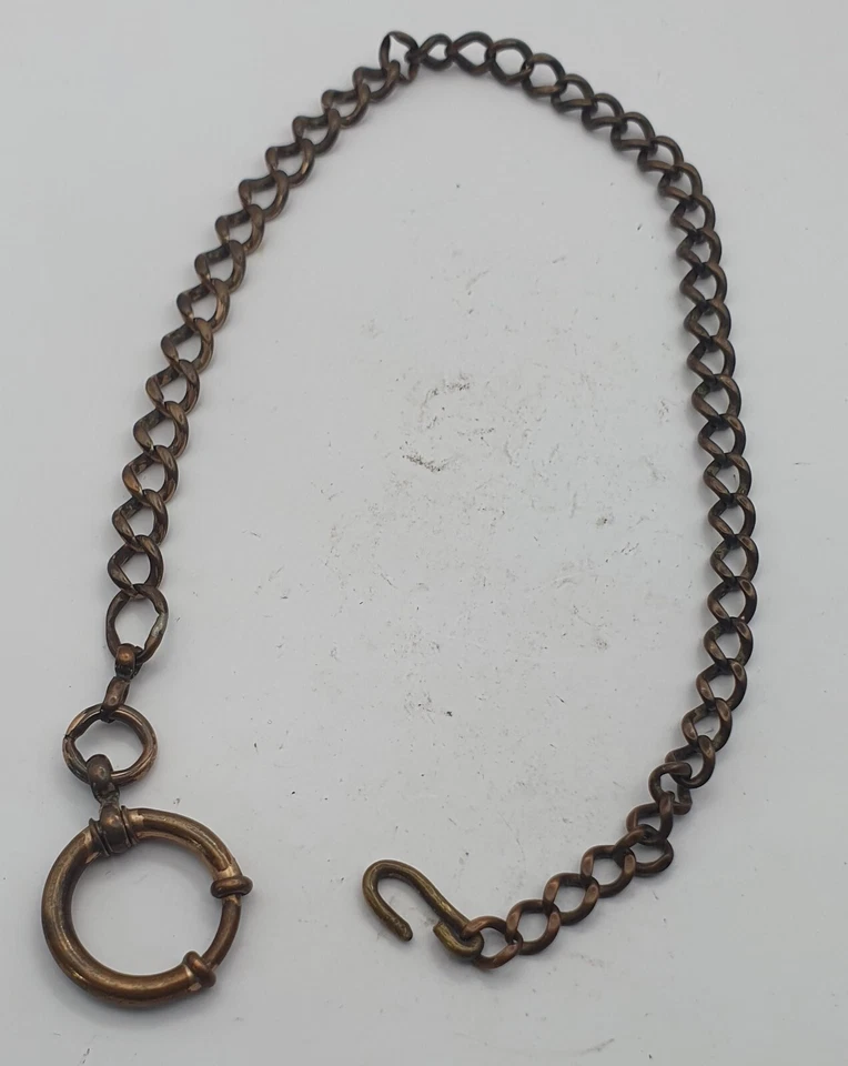 Antike Taschenuhr Kette Gelbgold 33 cm Länge Taschenuhr Uhrenkette rar Sammler - Bild 1 von 1