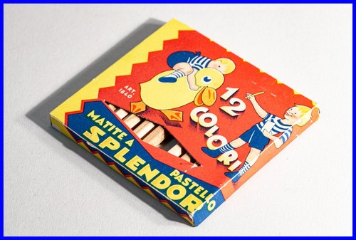 Original SPLENDOR Airplane Colored Pencils Box Cardboard Box From The ...