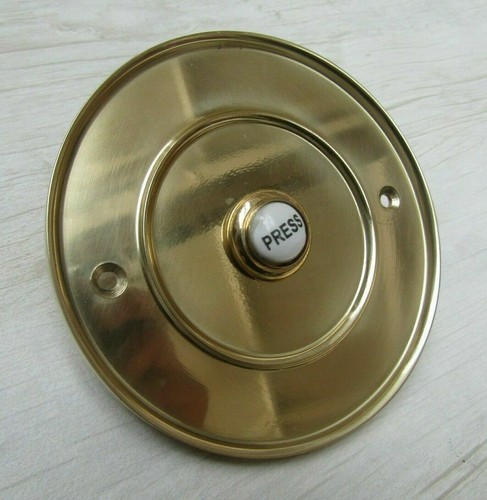 DOOR BELL PUSH vintage Victorian Antique Hard wired Front Back Door Chime Press - Picture 25 of 26