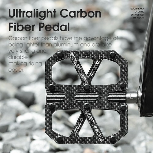 Fahrrad Pedale Ultralight T700 Carbon Fiber Titan Achse 3 Lager Fahrrad Pedale - Picture 7 of 21