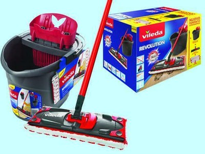 VILEDA SUPERMOCIO REVOLUTION SISTEMA BOX LAVAPAVIMENTI | eBay