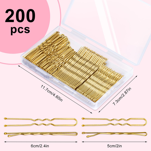 Hair Pins, 100PCS Bobby Pins Blonde Hair, 100PCS Bun Hair Pins for Women - 第 2/12 張圖片