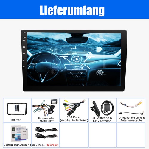 6+128GB Android 14 Carplay Autoradio GPS Für Mercedes A/B Klasse VIto W169 W906 - Bild 15 von 15