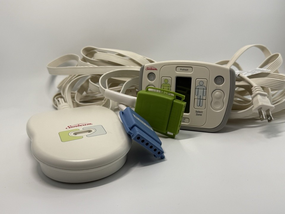 Sunbeam Heated Mattress Pad Dual Zone L85KQR & L85KQB Wireless Remote