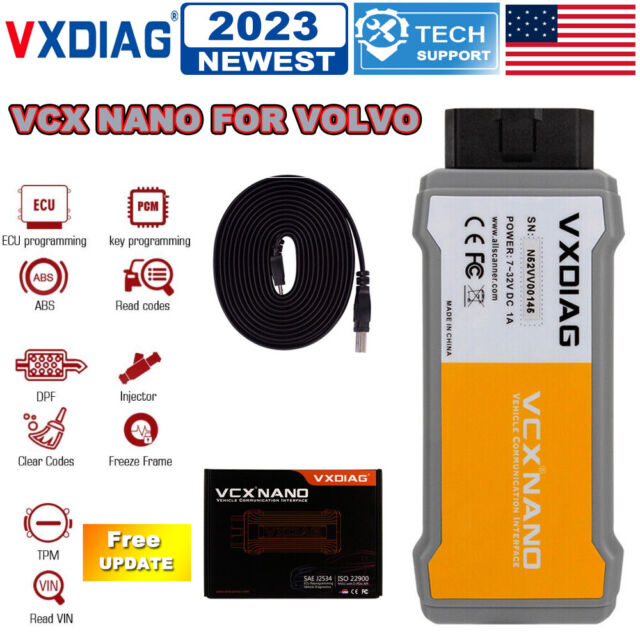 VXDIAG VCX NANO Diagnostic Tool Fit For VOLVO OBD2 Scanner Fault Code Scanner