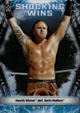 2020 Topps Chrome WWE Heath Slater #SW-22 Shocking Wins
