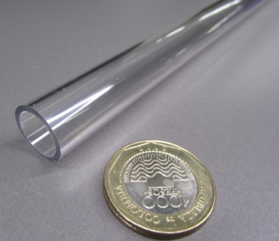 Kmac Polycarbonate Round  Clear Tube / Tubing .625'' x .500'' (5/8'' x 1/2'')
