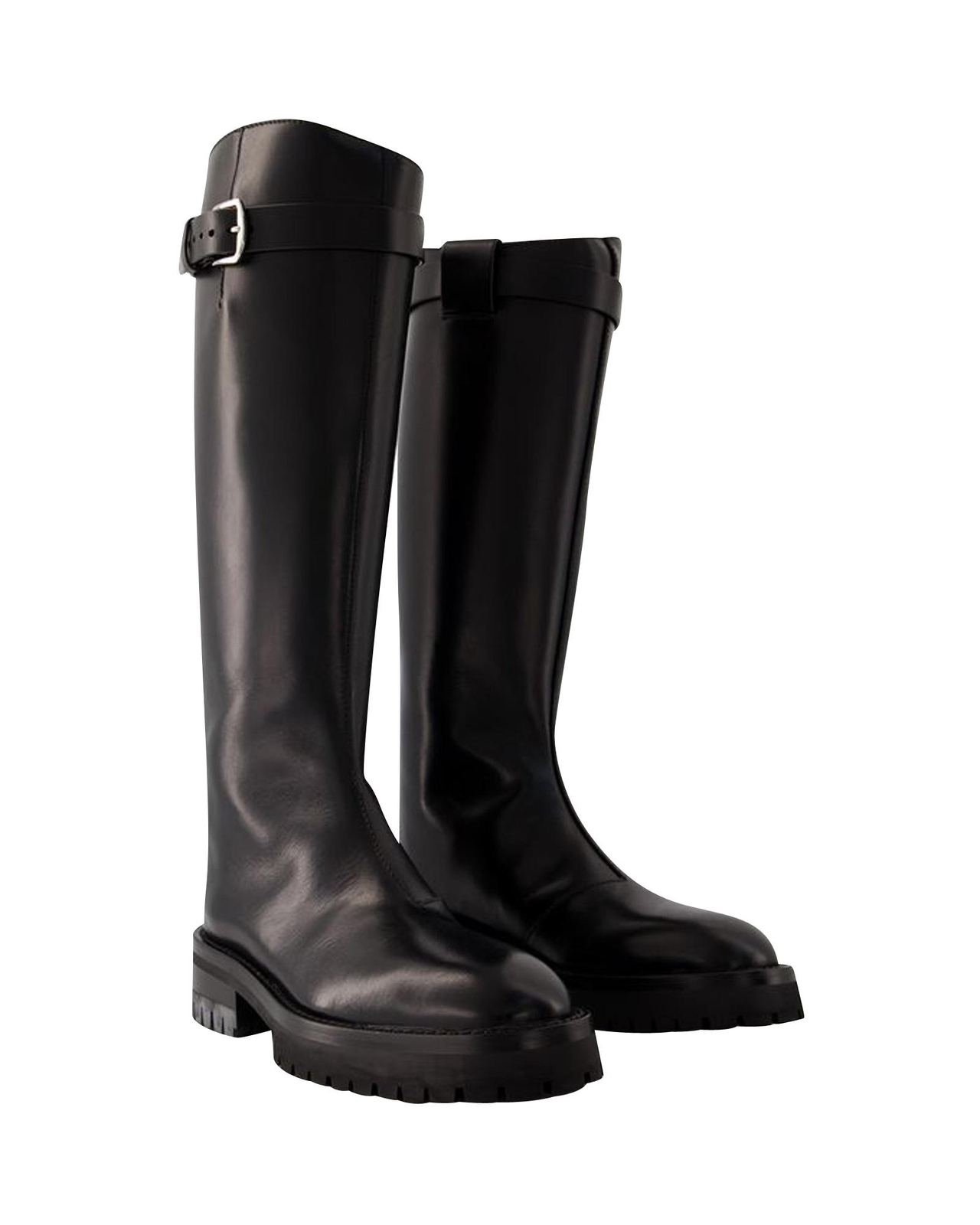 Nes Riding Boots Ann Demeulemeester Leather Black eBay