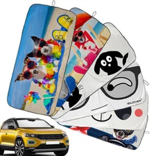 Foldable Car Windshield Sun Shade Sun Visor Cute Cartoon Design for Car Suv