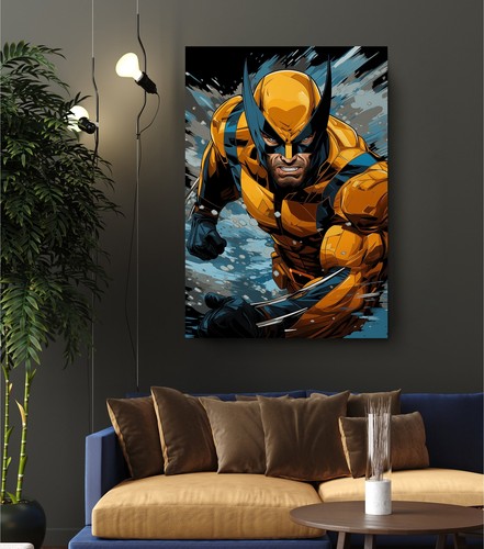 Poster Anime Stampa su Tela Guerriero Immortale Vendetta Pipistrello Film Wall Art - Foto 3 di 6