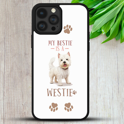 WESTLAND TERRIER HÜLLE FÜR IPHONE SAMSUNG HUAWEI HUND WELPE PFOTE GESCHENK HANDY COVER