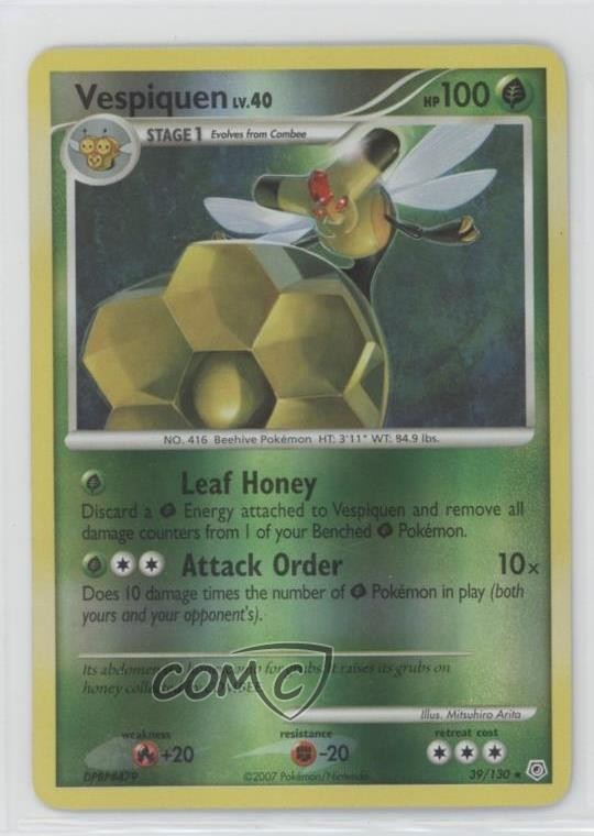 Vespiquen Reverse Foil Pokémon Diamond & Pearl Base Set #39 2007
