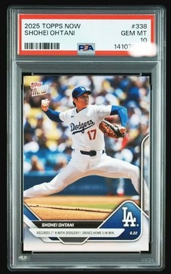2025 Shohei Ohtani PSA 10 First Time Playing As A Two-Way Player Since