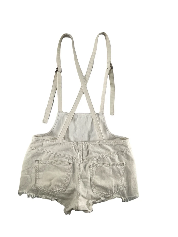 Free People We The Free Pantalones Cortos Corte Mono Blanco Denim Jean 27 Foto 4 de 4