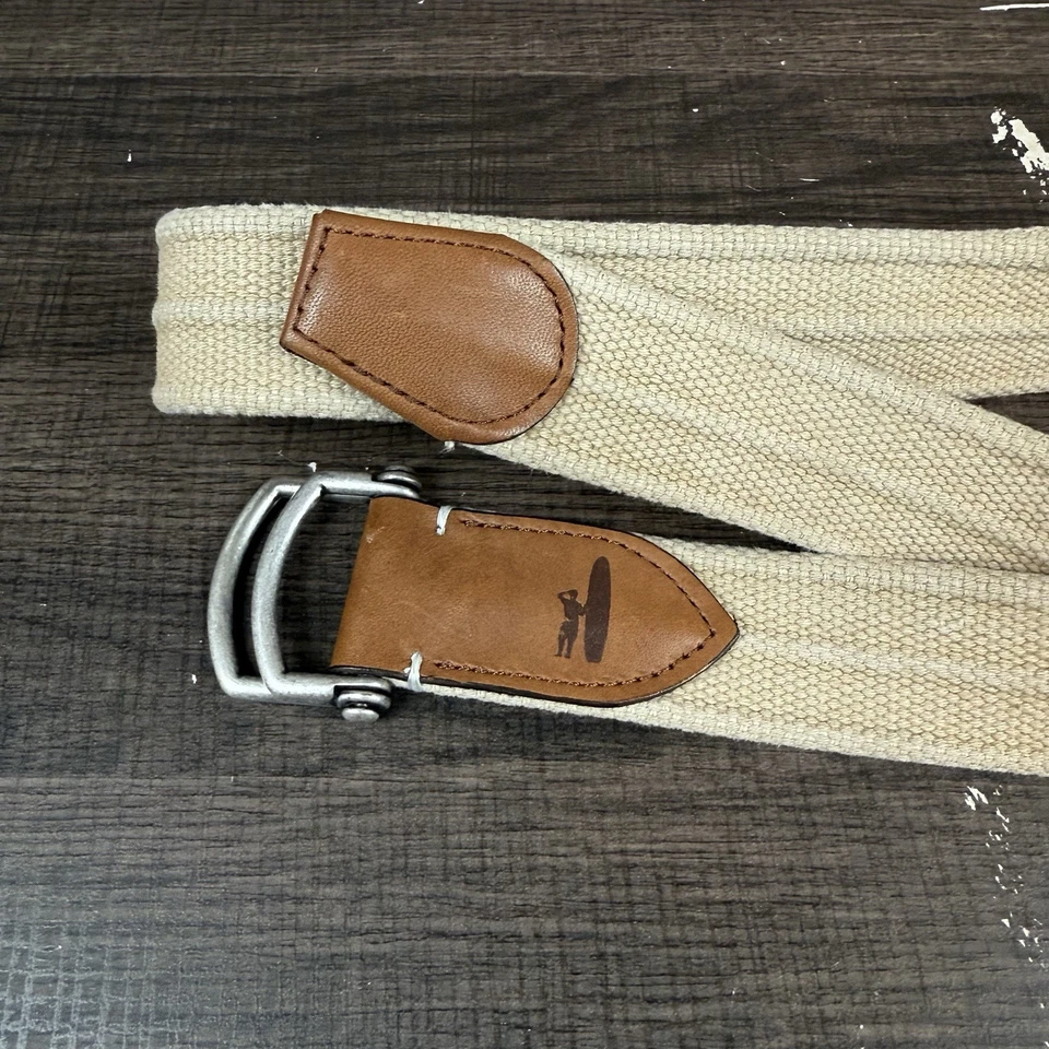 Cinturón Johnnie O Brentwood Para Hombre Mediano 31-33 Caqui Cuero Extremos Anillo D Hecho en EE. UU. Foto 2 de 4
