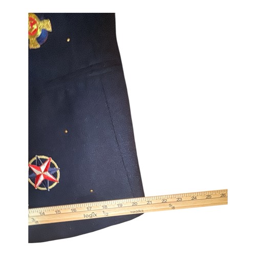 Vintage Tailored By Harlan Navy Linen Nautical Themed Women’s Blazer Size 10 - Picture 16 of 16