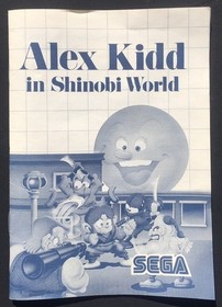 Alex Kidd in Shinobi World (1990) SEGA Master RARE Complete NTSC Action Classic
