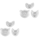6 pcs Silicone Mold Easy Demoulding Animal Head Mold DIY DIY Crystal Epoxy Mold