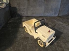 Vintage Tonka   Police  Jeep  Pressed Steel w/Black & White  vg beep beep=jeep