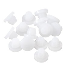 15Pcs Silicone Plugs, Rubber Round Hole Plugs for 8-8.5mm Hole, Translucent