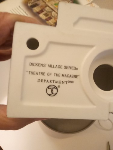 Department 56 Dickens Village Theatre of Macabre Light and Box Set #58706 (K6) - Picture 8 of 12