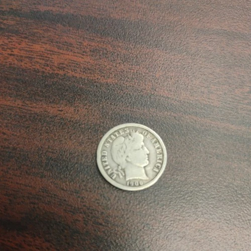 1906-O Barber Dime - Liberty Fully Visible - VF condition