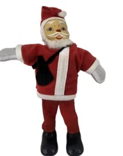 VTG Christmas Santa Claus Shelf Sitter Hand Painted Face Artmark 
