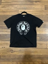 Bape x Chrome Hearts collaboration T-shirt in black Size M