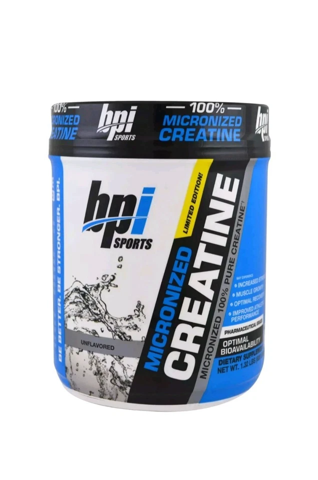 BPI Sports Creatine MONOHYDRATE (600g) 120 SERVING Lean Muscle Build Unflavoured