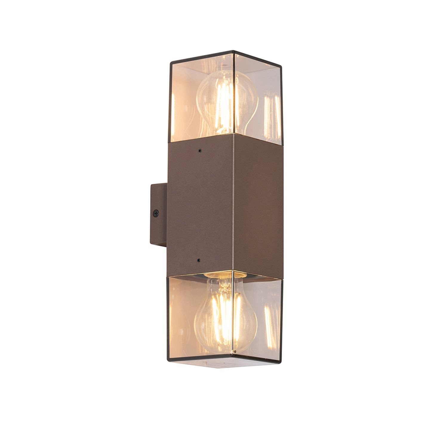 Applique Esterna IP54 Marrone E27 - Illuminazione Tecnica Up&Down