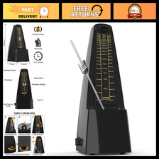 Universal Mechanical Metronome for Piano, Guitar, Violin Drums - Loud Sound