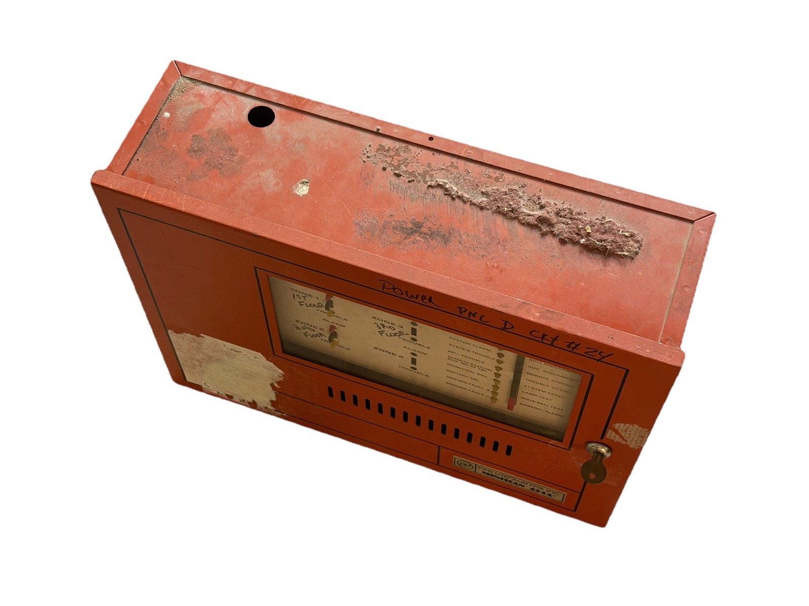 Vintage Fire-Lite Miniscan 424A Fire Alarm Control Panel USED, READ DESCRIPTION