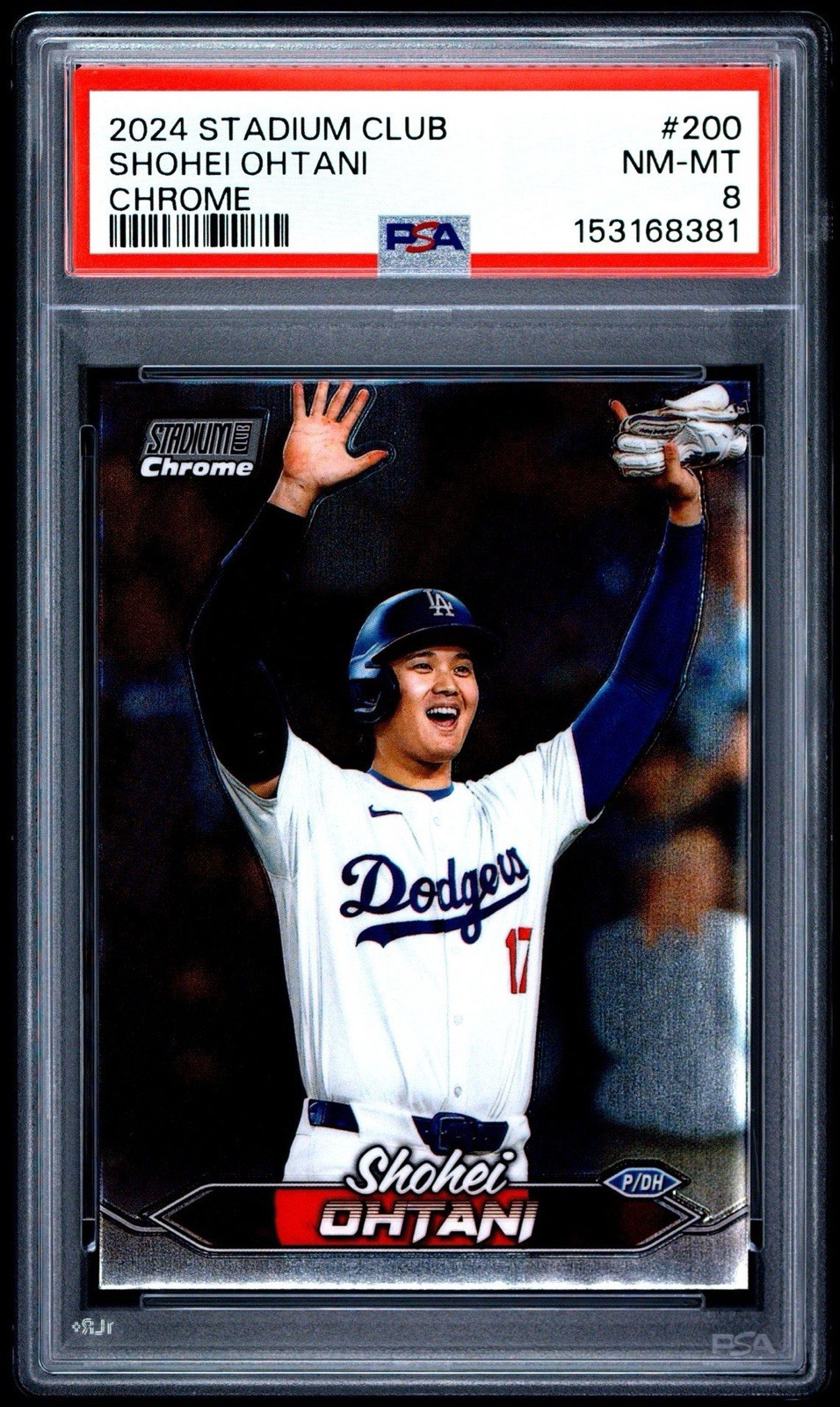 2024 Topps Stadium Club #200 Shohei Ohtani Chrome PSA 8