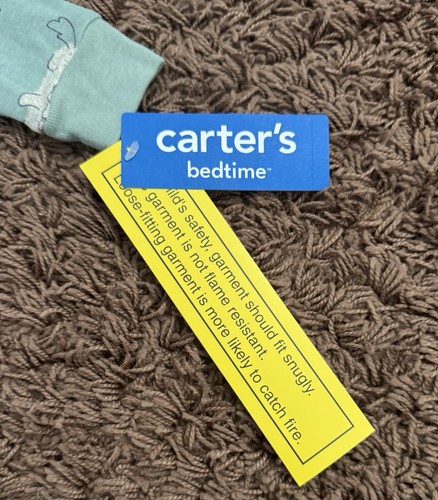 Carter’s 18M Toddler Dog Print 100% Cotton Footie Pajamas – Zip-Up – NWT w/ Flaw - Picture 6 of 12
