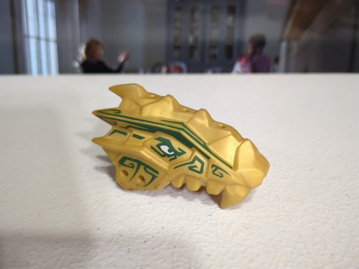 Lego Parts Pearl Gold Dragon Head (Ninjago) Jaw Upper (Rubber