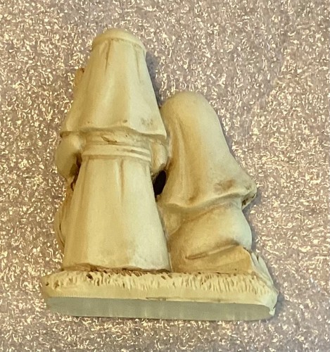 Vintage Mini Stil Harz Krippe Einteiler - Kniende Maria, Josef & Jesuskind - Bild 2 von 7