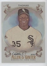2021 Topps Allen & Ginter's Hot Box Silver Portrait Frank Thomas #127 HOF 0c6