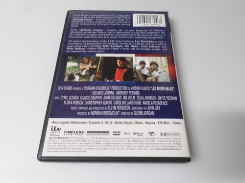 Les Miserables (DVD, 1978) - ANTHONY PERKINS / RICHARD JORDAN - Picture 3 of 3
