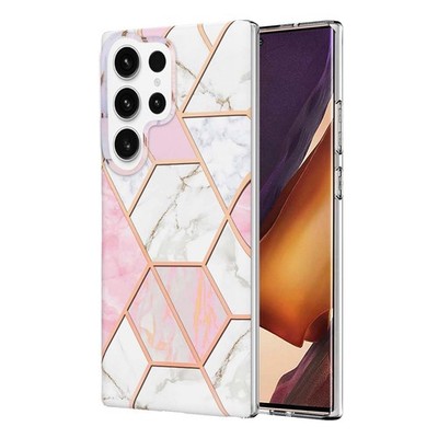 Yuyib Smartphone Case For Galaxy S24 Ultra Sc-52E Scg26 - Ring Included, Marble_