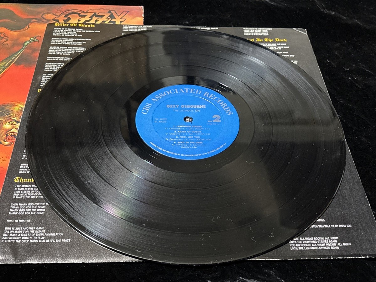 未開新品LP　MichaelViner'sIncredibleBongoRock Ozzy Osbourne - Ultimate Sin Gold LP Limited Signature