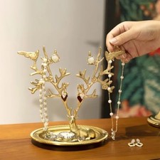 Jewelry Display Tree for Necklaces, Rings Earrings - Desktop Organizer