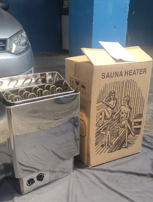 8Ten Saunaofen SCA-60BS 6,0 kW Edelstahl Silber Elektrisch  CE-geprüft 