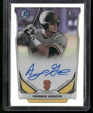 2014 Bowman Draft #BCA-AG Aramis Garcia Chrome Draft Pick Autographs Refractors