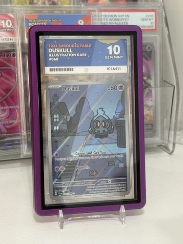 Ace Grading 10 Duskull Illustration Rare Holo 068/064 Shrouded Fable 2024 EN