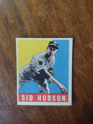 1948 1949 Leaf #84 Sid Hudson  Washington Senators Sharp Read
