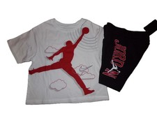NWT GIRLS JORDAN CROP TEE AND BIKE SHORTS SZ SMALL
